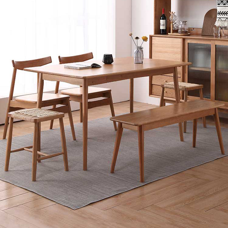 Solid Wood 4 Legs Dining Site Table eigentijdse dinette tafel voor thuiskeuken