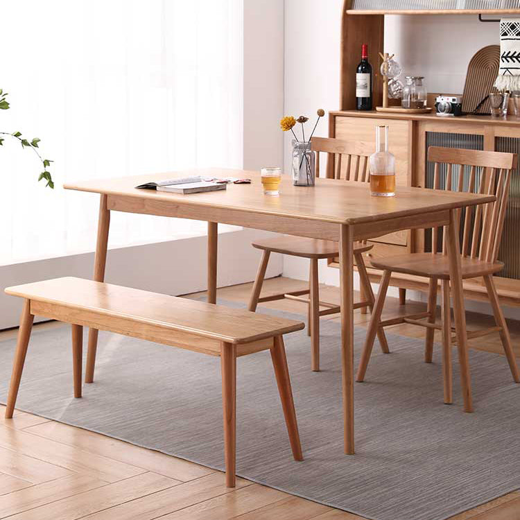 Solid Wood 4 Legs Dining Site Table eigentijdse dinette tafel voor thuiskeuken