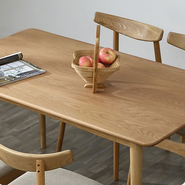 Solid Wood 4 Legs Dining Site Table eigentijdse dinette tafel voor thuiskeuken