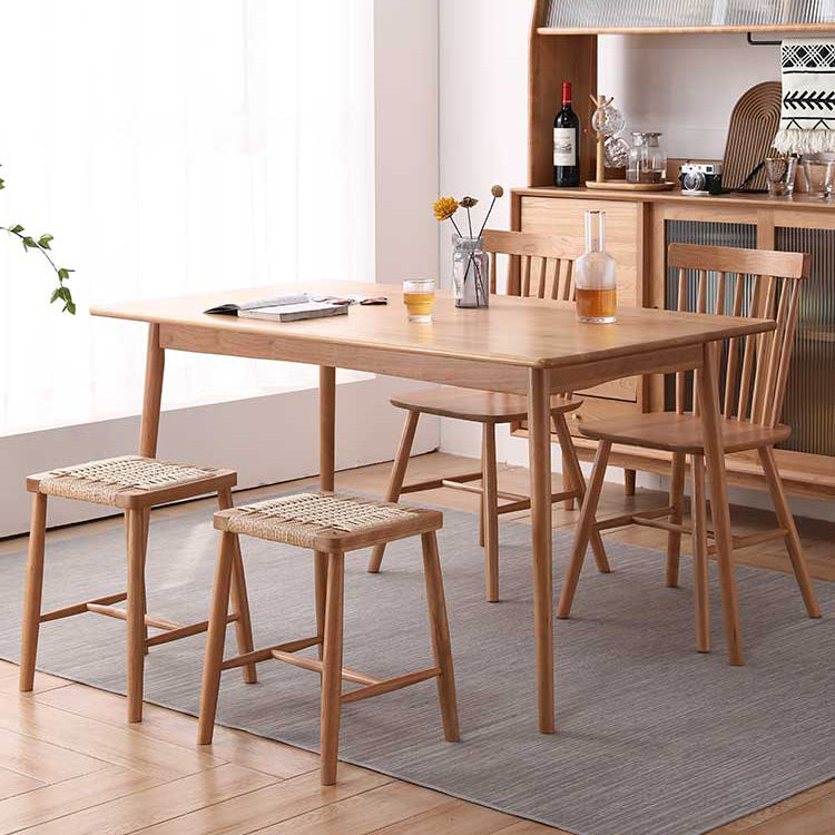 Solid Wood 4 Legs Dining Site Table eigentijdse dinette tafel voor thuiskeuken