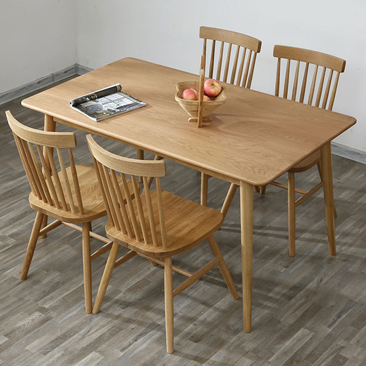 Solid Wood 4 Legs Dining Site Table eigentijdse dinette tafel voor thuiskeuken