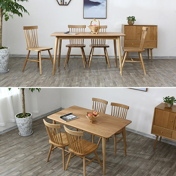 Solid Wood 4 Legs Dining Site Table eigentijdse dinette tafel voor thuiskeuken