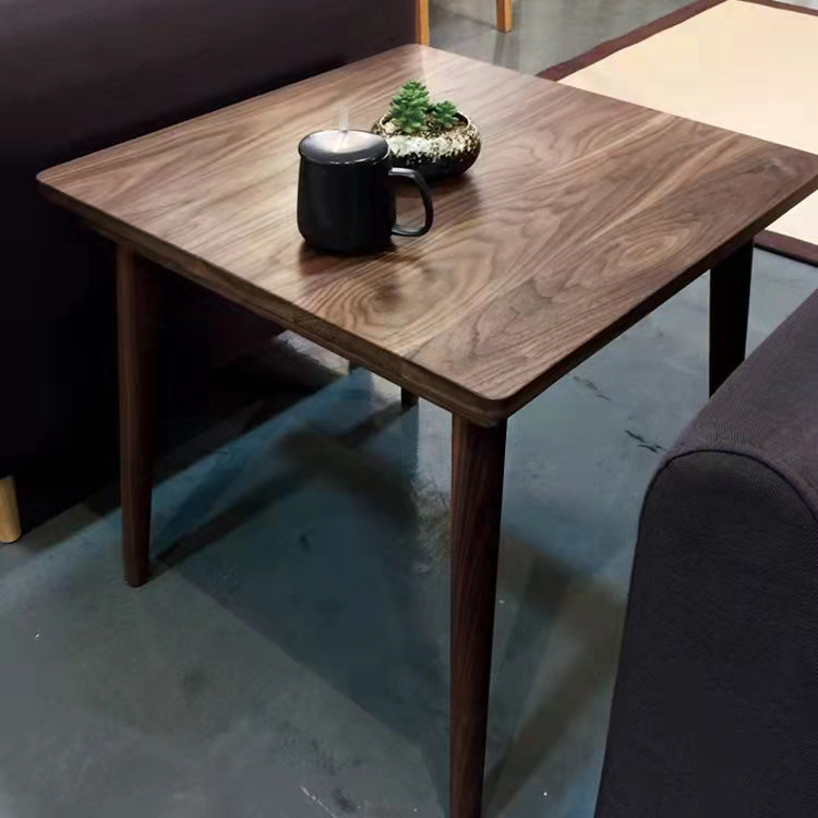 Cuadrado 4 patas mesa de comedor industrial mesa de color de madera con madera sólida de pino