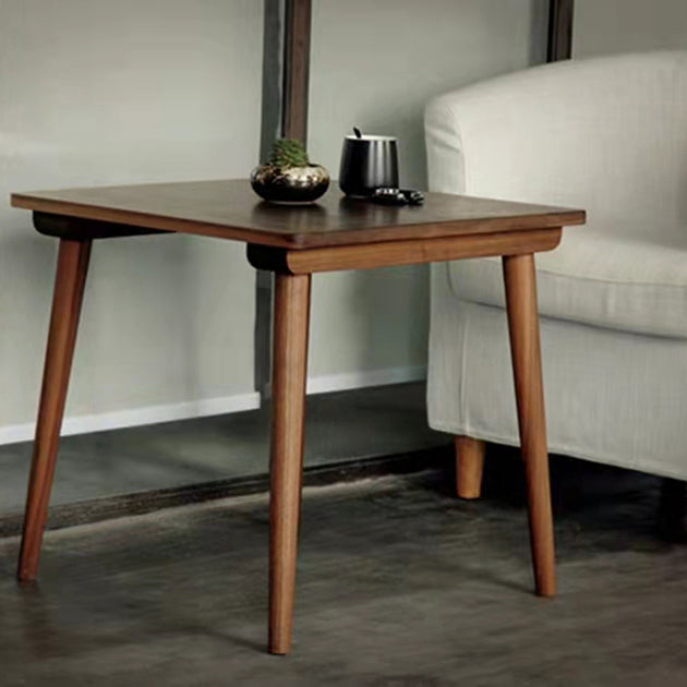 Cuadrado 4 patas mesa de comedor industrial mesa de color de madera con madera sólida de pino