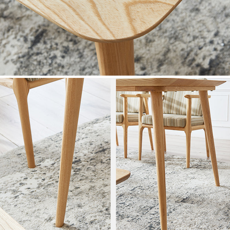 Tavolo da pranzo in legno massiccio glam kaki a forma di rettangolo tavolo da pranzo standard per cucina