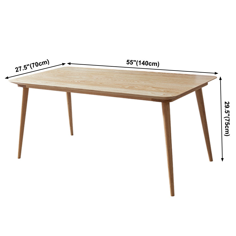 Tavolo da pranzo in legno massiccio glam kaki a forma di rettangolo tavolo da pranzo standard per cucina