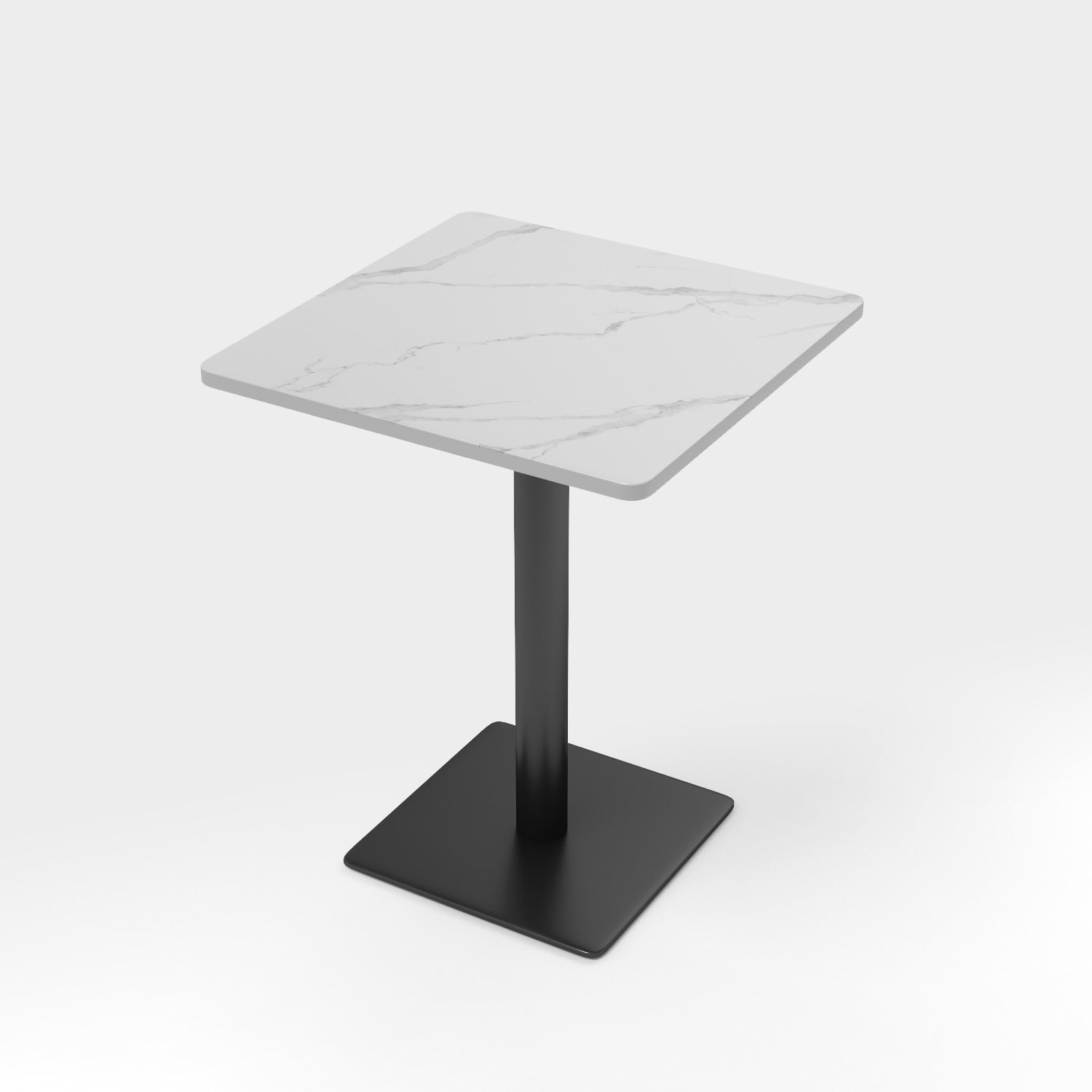 Mesa de comedor moderna de piedra sinterizada, mesa de comedor con marco negro para comedor