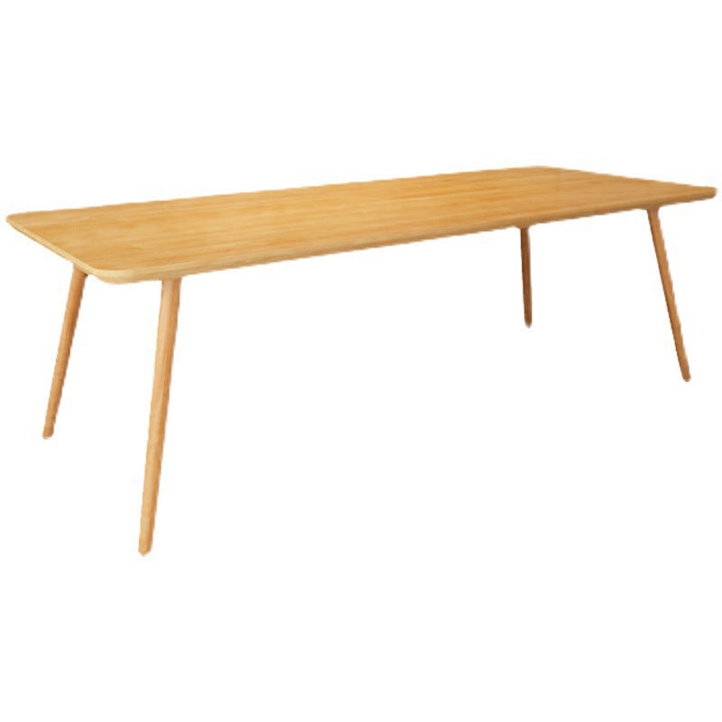 Simplicity Rectangle Dining Room Table Pine Solid Wood Table with 4 Legs