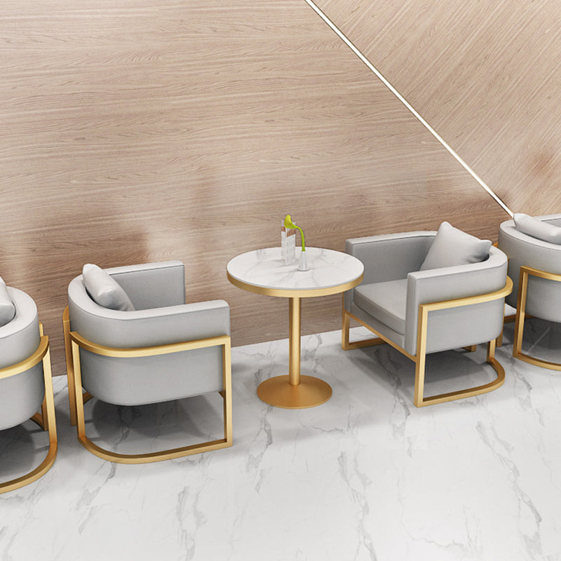 Traditional Luxury Style Dining Table White Sintered Stone Table for Dining Room