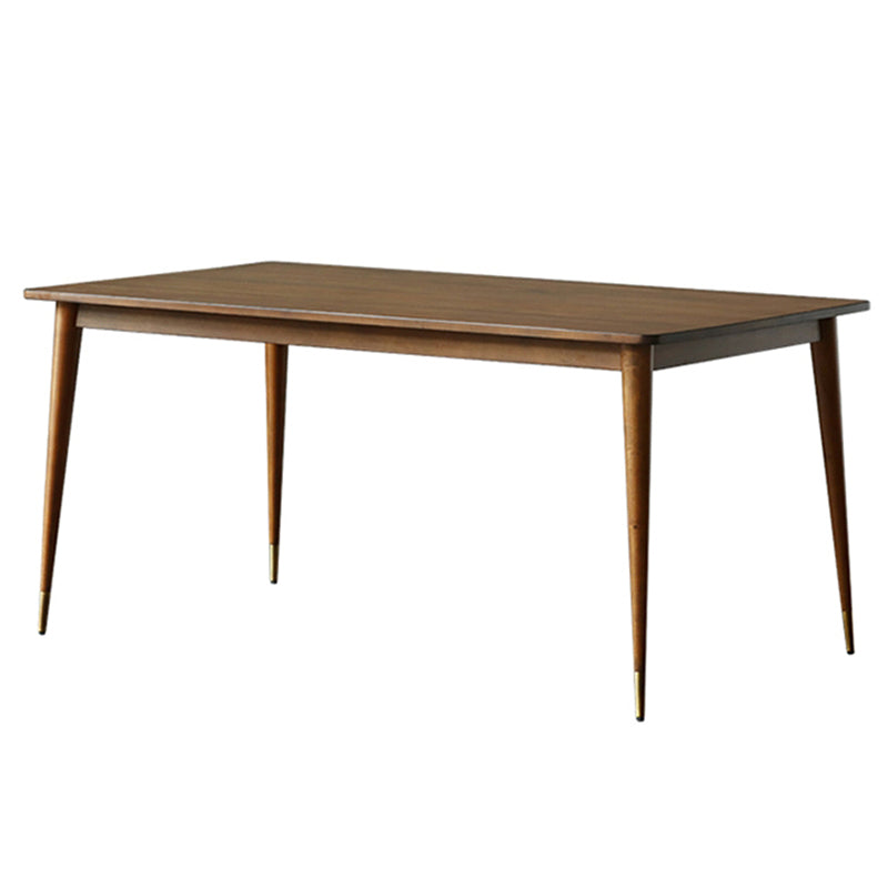 Rechthoek Ash houten tafel in bruine moderne eettafel met 4 poten voor restaurant