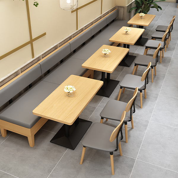 Mesa de comedor de estilo industrial, colección de comedor de madera maciza de pino para interiores