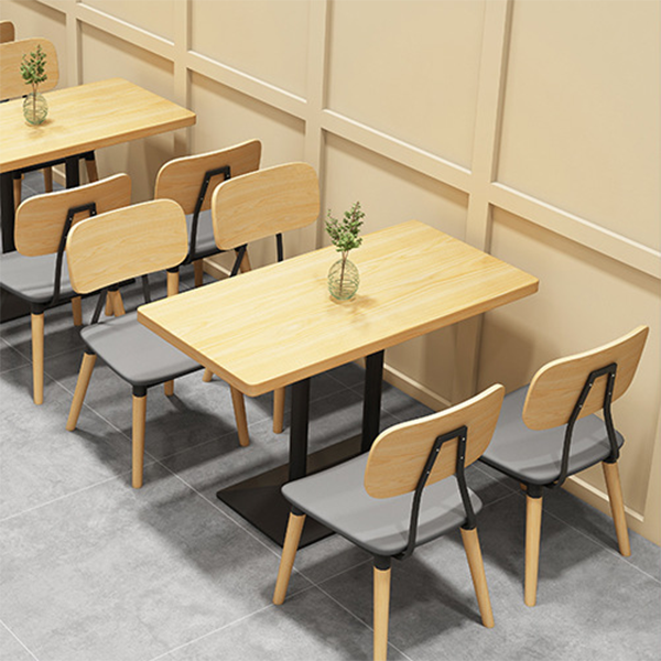 Mesa de comedor de estilo industrial, colección de comedor de madera maciza de pino para interiores