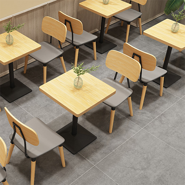Mesa de comedor de estilo industrial, colección de comedor de madera maciza de pino para interiores