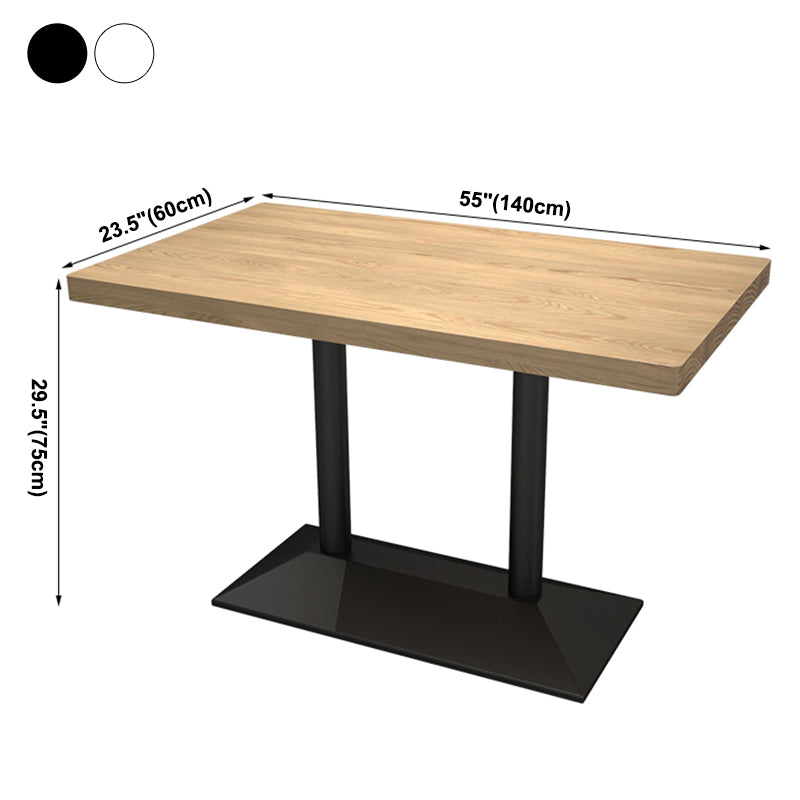 Mesa de comedor de estilo industrial, colección de comedor de madera maciza de pino para interiores