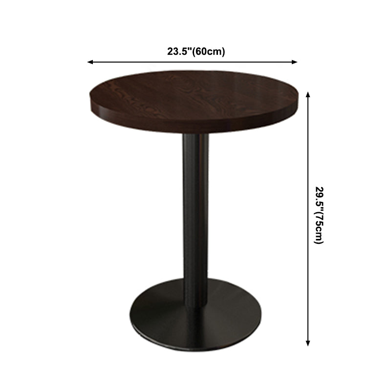 Industrial Wooden Dinner Room Kitchen Table Brown Table with Black Frame for Dining Room