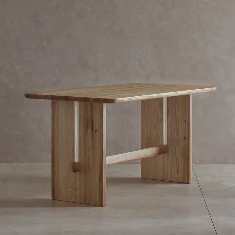 Kausal massives Holz Standard Esstisch Khaki Rechteck Form Esstisch für Küche