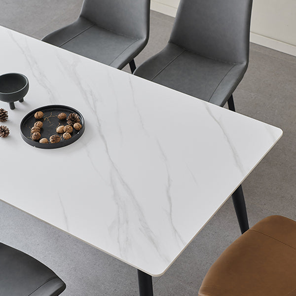 Rectángulo industrial de 4 pies Muebles para el hogar Mesa de comedor de piedra para el hogar