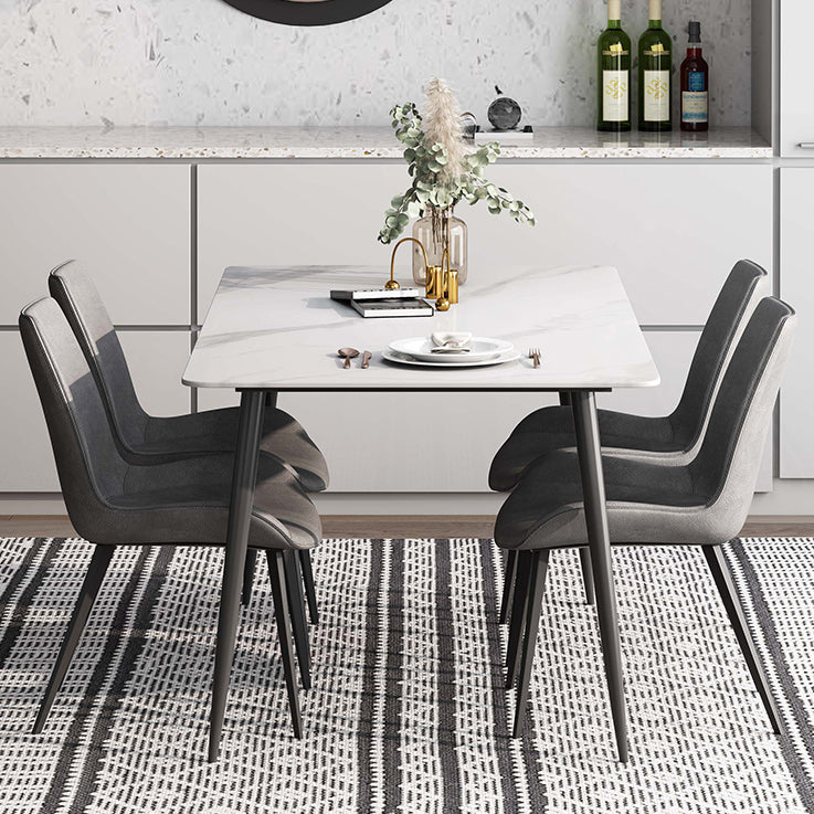 Rectangle Stone Home Furniture Industrial Style Dining Room Collection