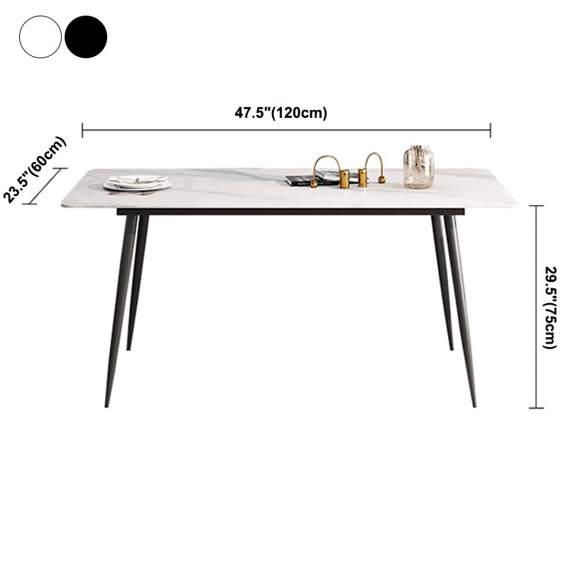 Rectangle Stone Home Furniture Industrial Style Dining Room Collection