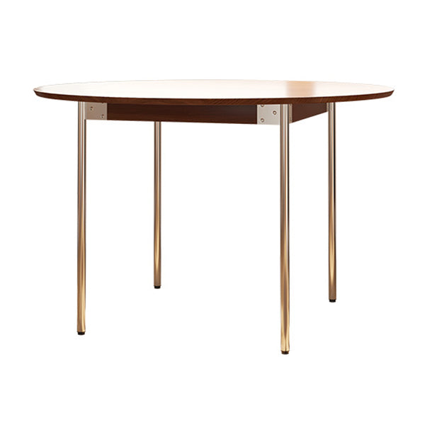 Simple Solid Wood Dining Table Brown Standard Dining Table for Kitchen