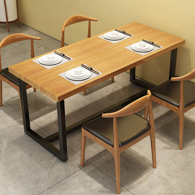 Industrial Brauner Abend Tisch Massives Holzschnurstisch für Esszimmer