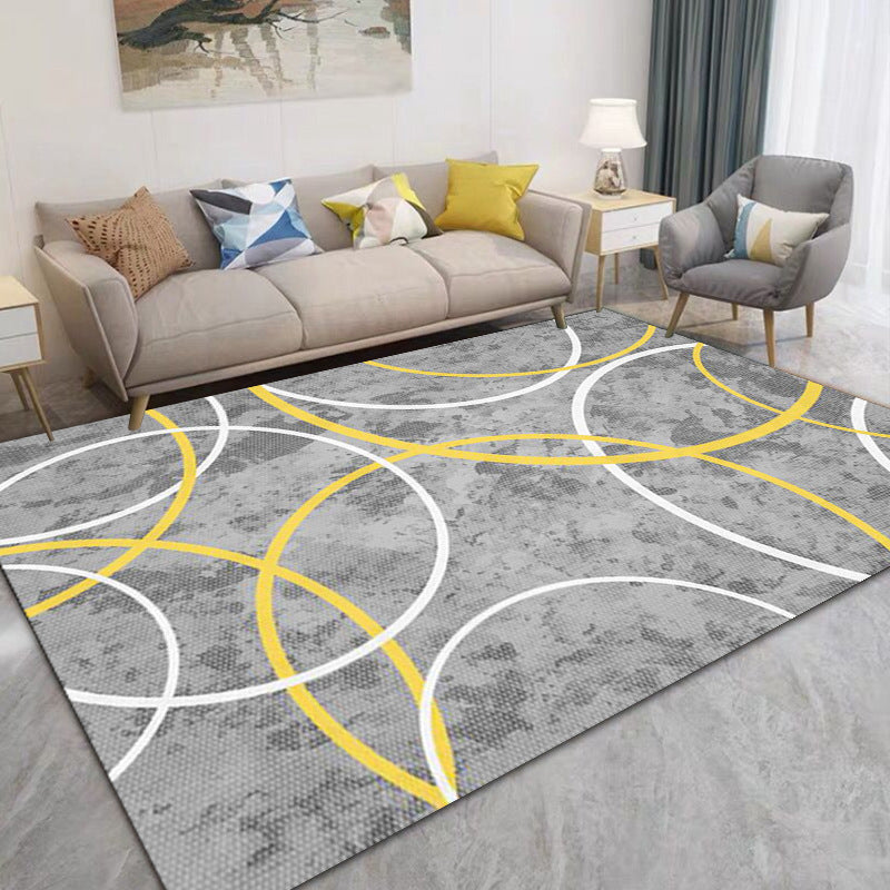 Tapis de tapis moderne en or