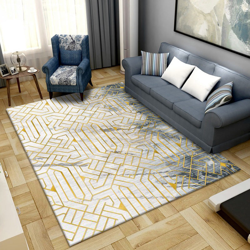 Simplicité Résumé Tapis d'art Polyester Tapis résistant résistant à la tache résistante pour décoration domestique