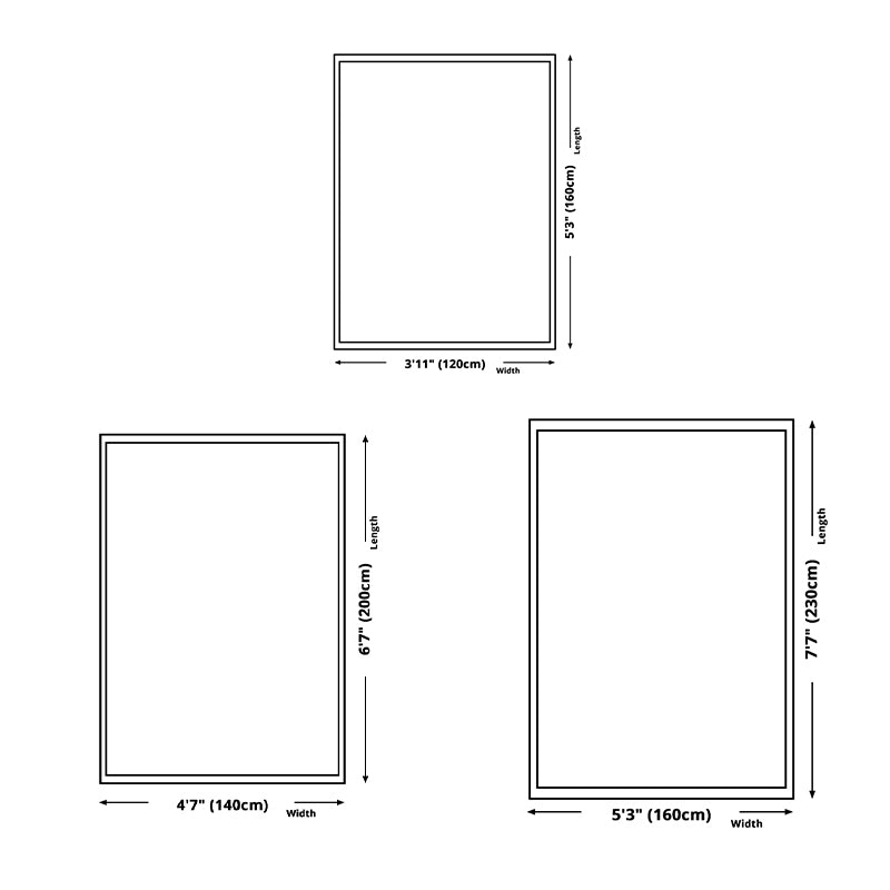 Modern polyester tapijt Leisure geometrisch vloerkleed wasbaar tapijt met niet-slipachter