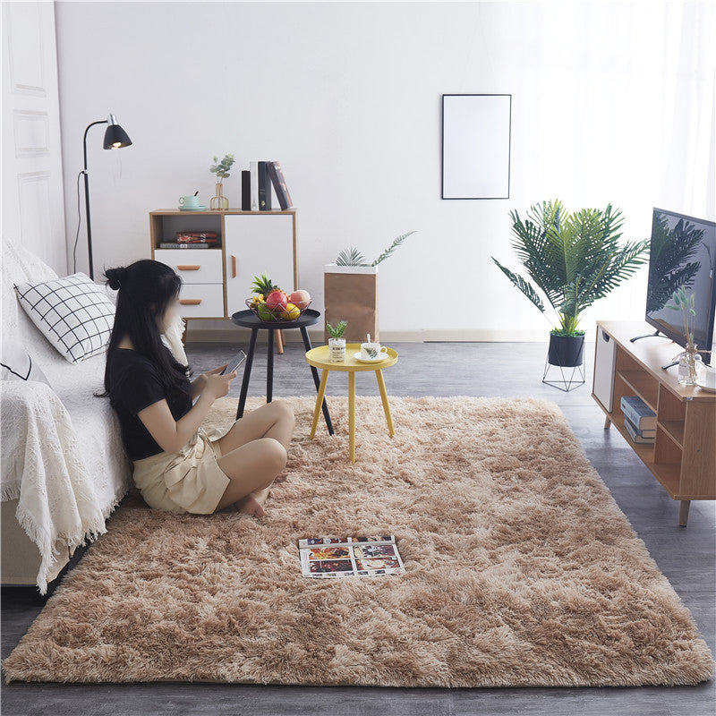 Tapis de tapis de shag nature créatif en polyester tapis d'intérieur