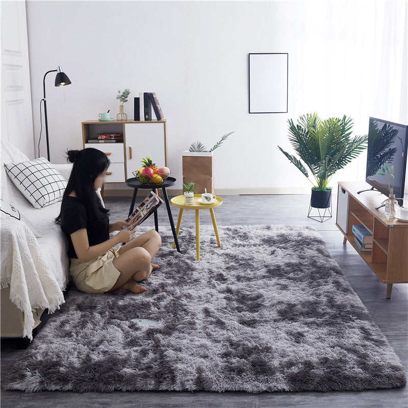Tapis de tapis de shag nature créatif en polyester tapis d'intérieur