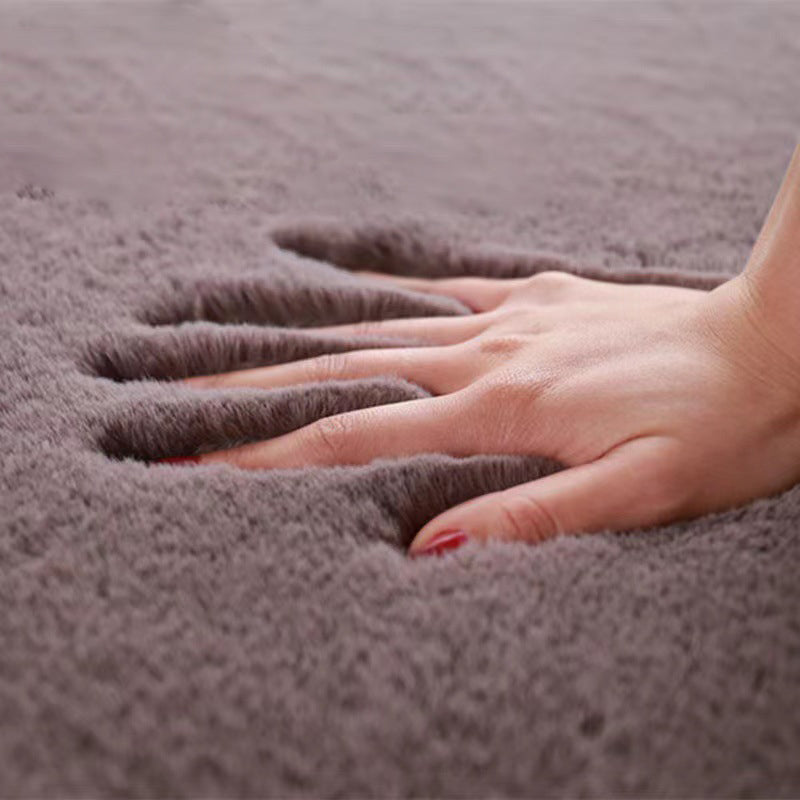Apricot Casual Teppich Polyester Minderer Farbe Teppich Nicht-Rutsch-Backing Teppich für Wohnkultur