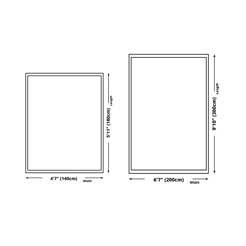 Light Striped Rug Blending Modern Indoor Rug Non-Slip Backing Rug for Living Room