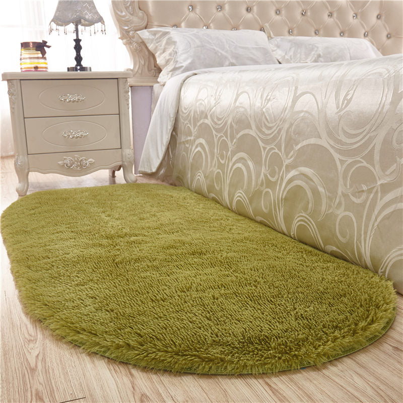 Pink Casual Rug Blending Solid Color Rug Non-Slip Backing Rug for Drawing Room