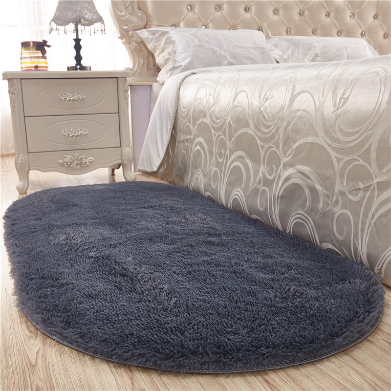 Pink Casual Rug Blending Solid Color Rug Non-Slip Backing Rug for Drawing Room