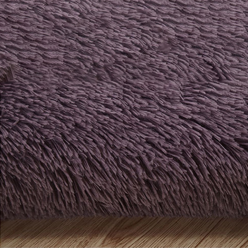 Pink Casual Rug Blending Solid Color Rug Non-Slip Backing Rug for Drawing Room