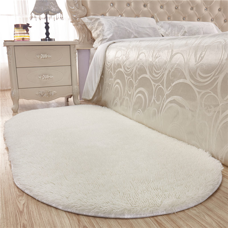 Pink Casual Rug Blending Solid Color Rug Non-Slip Backing Rug for Drawing Room