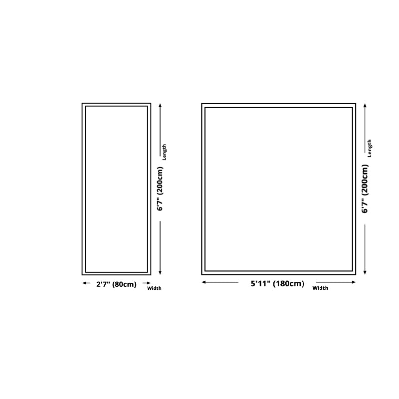 Modern Living Room Area Rug Blue Geometric Print Area Carpet Non-Slip Backing Rug