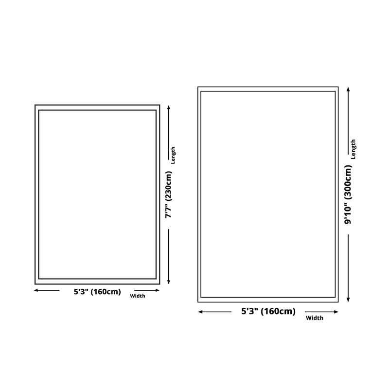 White Geometric Pattern Area Carpet Modern Polyester Area Rug Anti-Slip Rug for Living Room