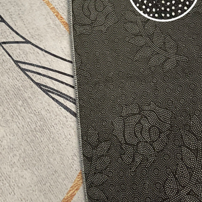 Reddish Brown Modern Carpet Blending Line Carpet Washable Carpet for Home Decor