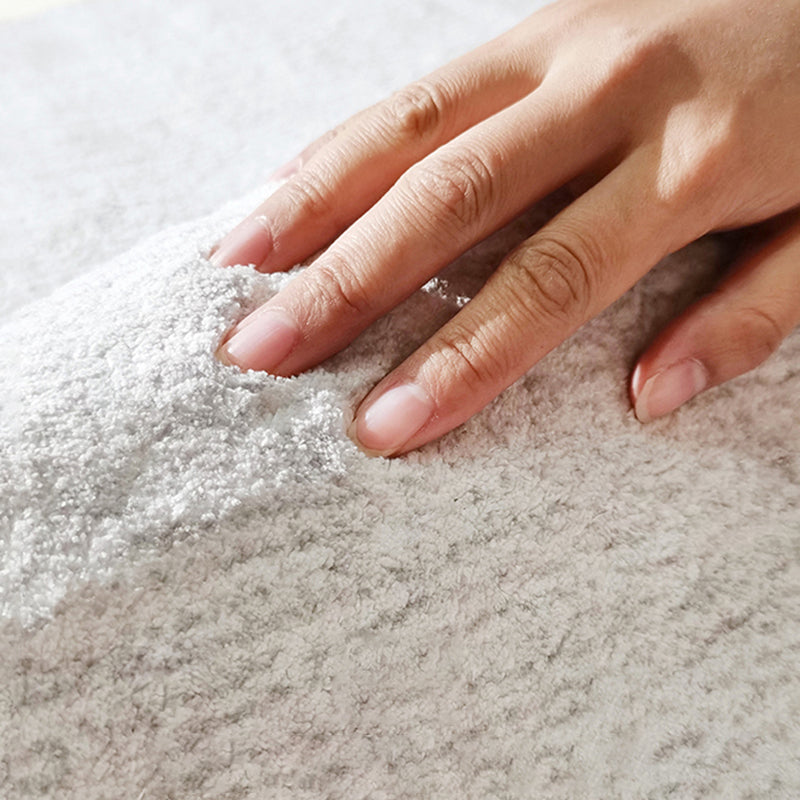 Orange Living Room Area Carpet Geometric Pattern Modern Area Rug Polyester Stain Resistant Rug