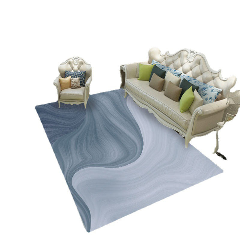 Artistic Abstract Pattern Carpet Fancy Indoor Rug Polyester Non-Slip Area Rug for Living Room
