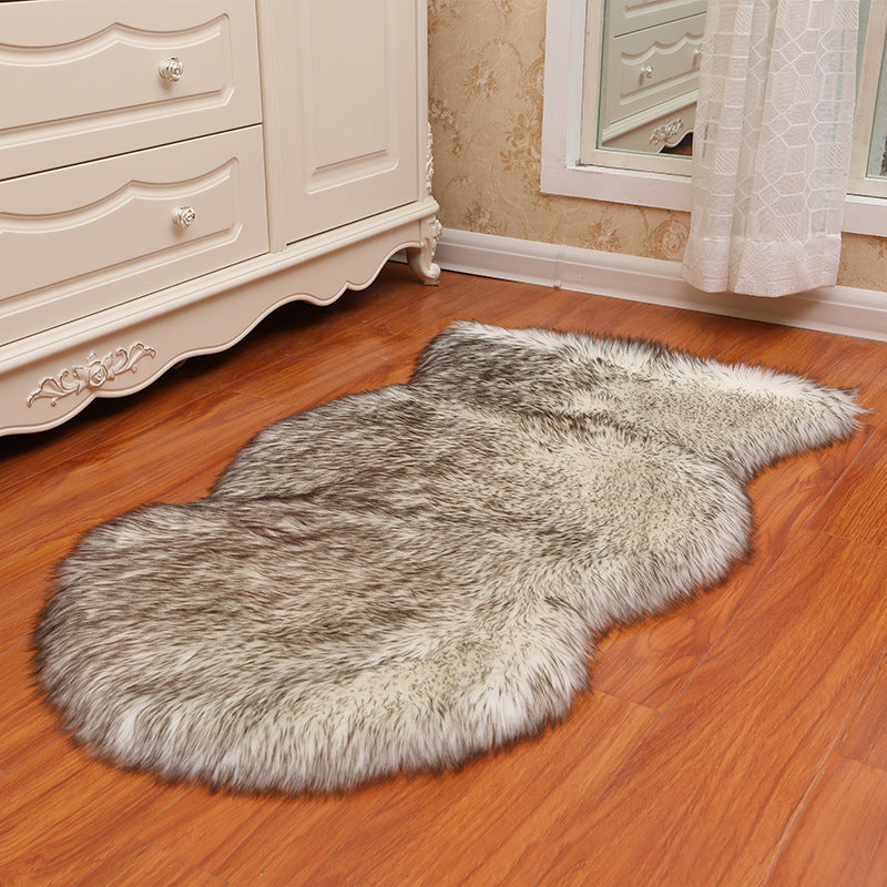 Fancy Plush Area Teppich Vollfarbener Polyester Teppich Easy Care Teppich für Wohnkultur