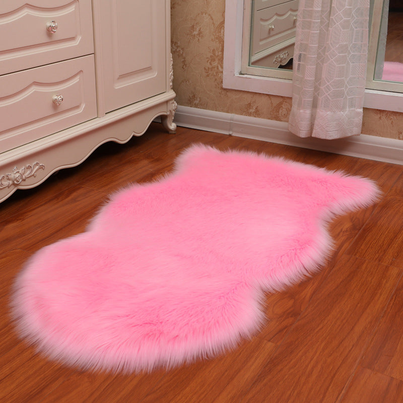 Fancy Plush Area Teppich Vollfarbener Polyester Teppich Easy Care Teppich für Wohnkultur