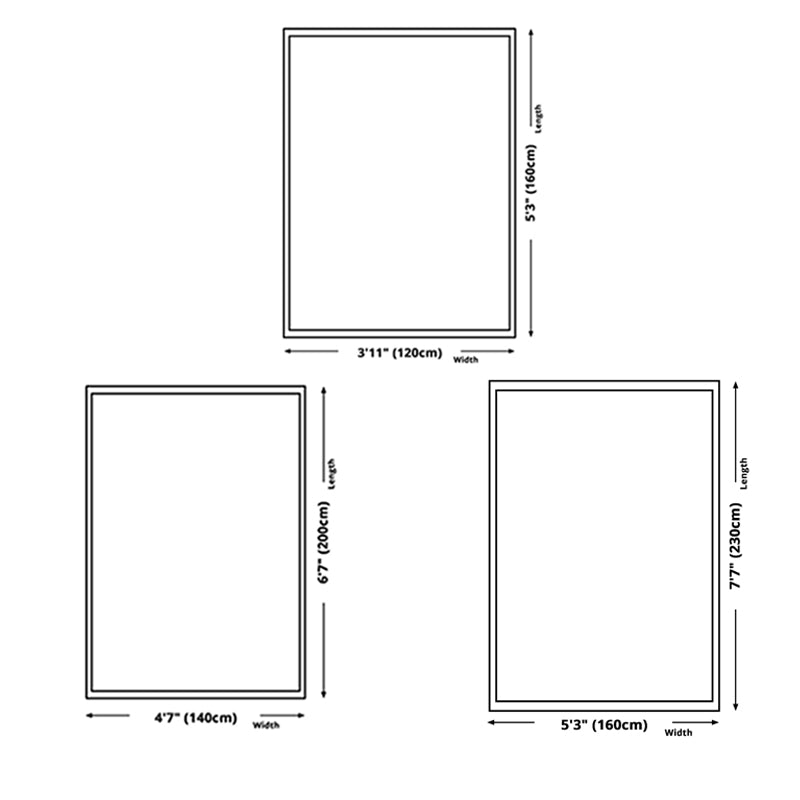 Modern Indoor Rug Geometric Patchwork Area Rug Polyester Non-Slip Carpet for Living Room