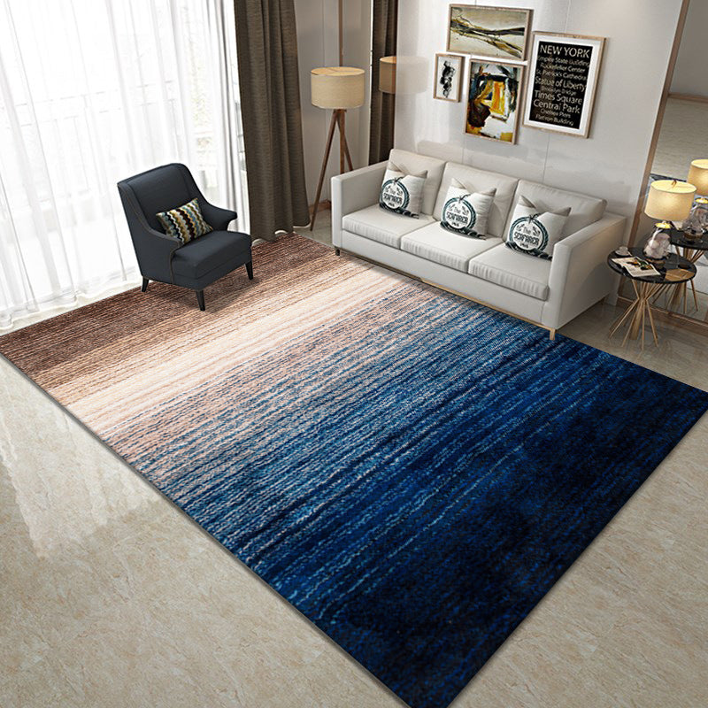 Geometric Carpet Trendy Polyester Indoor Rug Non-Slip Backing Area Rug for Living Room