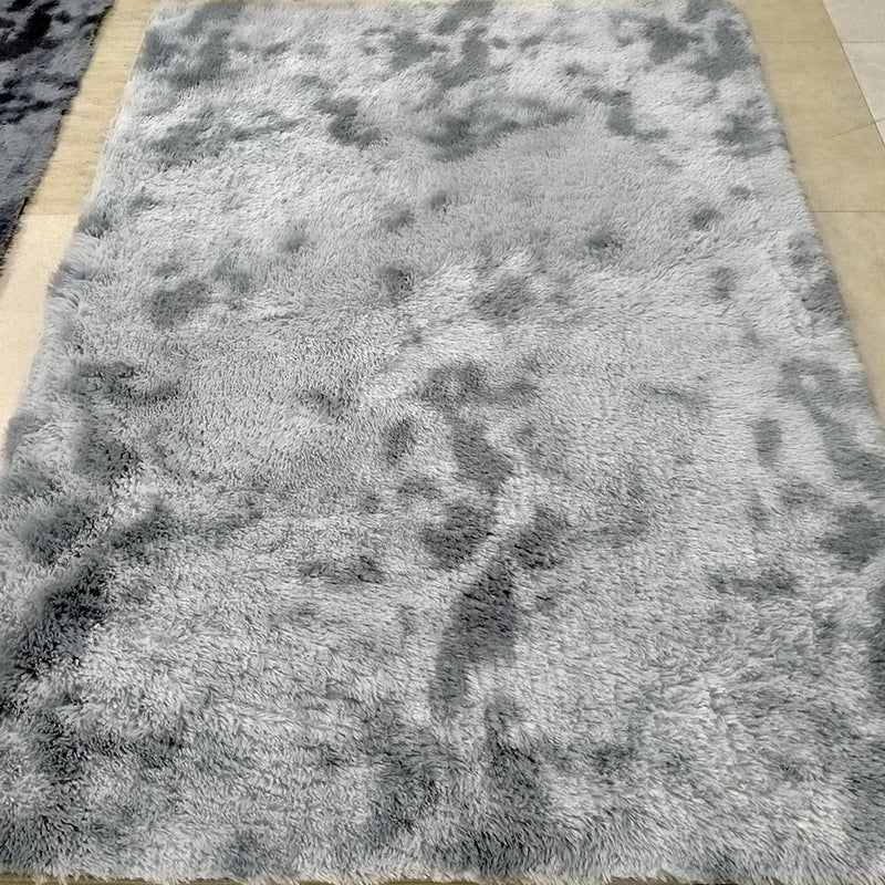 Modern Tie Dye Printed Carpet Polyester Shag Area Rug Stain Resistant Indoor Carpet for Living Room