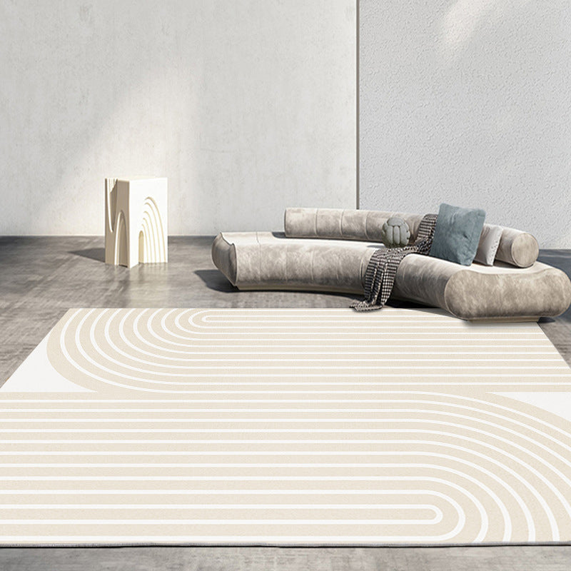 Lichtbruine modern tapijt polyester kleur klont tapijt wasbare caret voor woonkamer