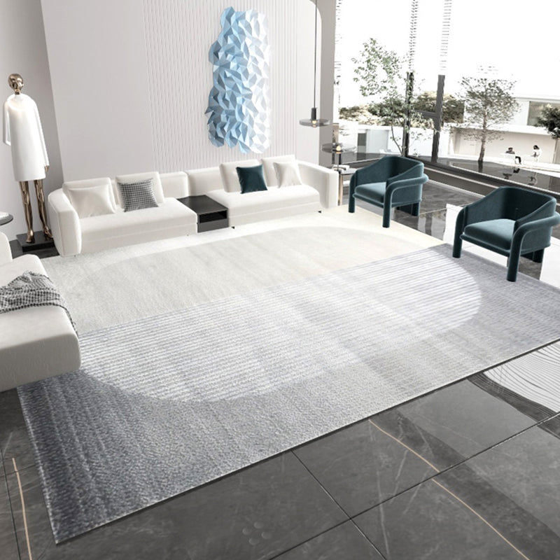 Salle de salon moderne Bloc de couleur du tapis Polyester Area Rapis de support sans glissement