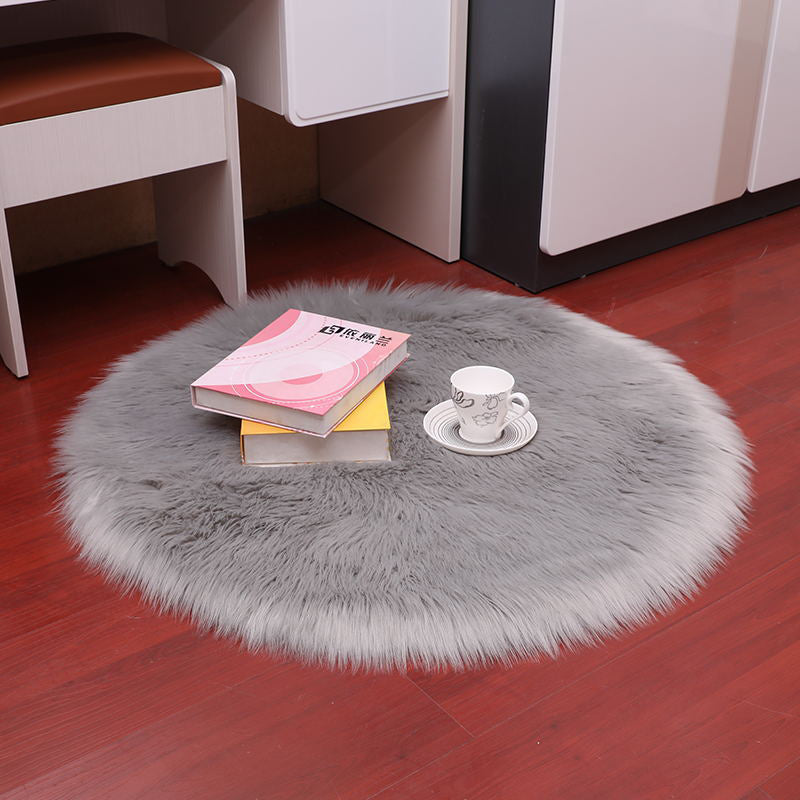 Chapage de couleur de couleur unis en peluche moderne blanc