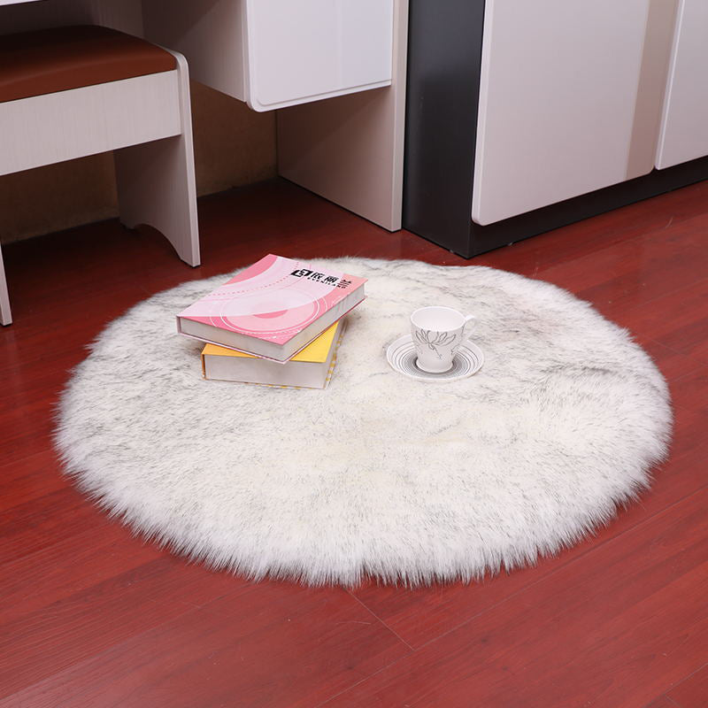 Chapage de couleur de couleur unis en peluche moderne blanc